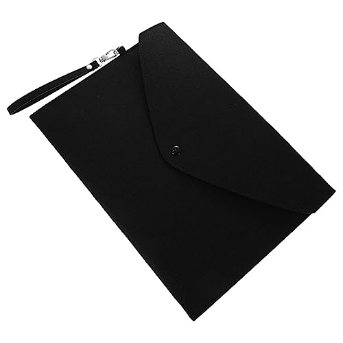 Homoyoyo Business-reisetasche Aktentaschen Aus Filz Aktentasche Aus Filz Büroordner Hängend Dateiordner Beutel Dokumentieren Schreibtisch Organisatoren Office A4 Aktentasche Filzstoff Black von Homoyoyo