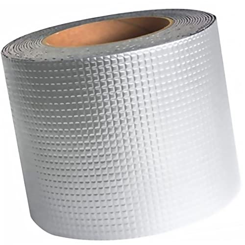 Homoyoyo Butylkautschuk Reparaturband Hochwertiges Wasserdichtes Klebeband für Dach Rohrreparaturen Robust Temperaturbeständig mit Aluminiumfolie für Haftung Homoyoyo Butylkautschuk Reparaturband Hochwertiges Wasserdichtes Klebeband für Dach Rohrreparaturen Robust Temperaturbeständig mit Aluminiumfolie für Haftung von Homoyoyo
