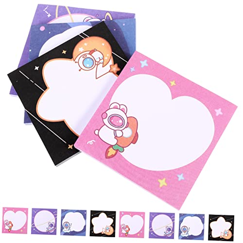 Homoyoyo Cartoon Memo Pads Tragbare Notizblöcke für Schule Büro und Zuhause Kreative und Süße Notizaufkleber Vielseitig Einsetzbar für Schüler und Lehrer von Homoyoyo