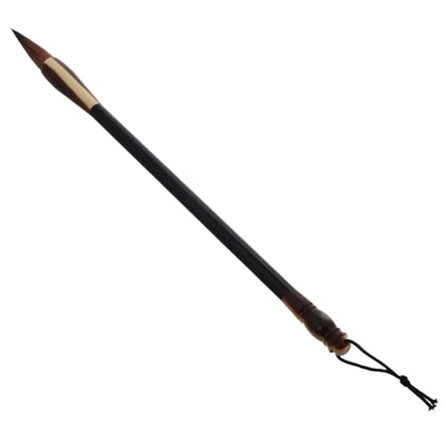Homoyoyo Chinesischer Malpinsel Mit Grauem Chinesische Malerei Und Kalligraphiedekoration Bastelpinsel Zum Mischen Von Tinte Pinsel-kalligraphie-malerei Japanische Pinsel Holzstange von Homoyoyo