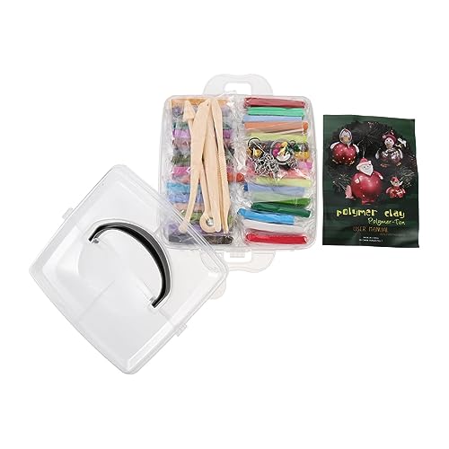 Homoyoyo Clay Carving Tools Farben Ofenfeste Modelliermasse mit Ergonomischen Werkzeugen für DIY Schmuck und Tonhandwerk Sicher für Anfänger von Homoyoyo