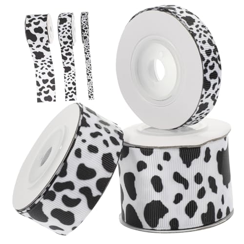Homoyoyo Cow Muster Geschenkband Wärmeübertragungs Ripsband DIY Bastelband Langlebig Knitterfrei für Geschenkverpackung Kränze Schleifen Partydekoration Homoyoyo Cow Muster Geschenkband Wärmeübertragungs Ripsband DIY Bastelband Langlebig Knitterfrei für Geschenkverpackung Kränze Schleifen Partydekoration von Homoyoyo