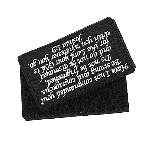 Homoyoyo DIY Aufnäher Patch mit Bibelvers Selbstklebend Besticktes Kleidungsdekorationszubehör für Kleidung Taschen Hüte Schuhe Reparatur und Bastelarbeiten Homoyoyo DIY Aufnäher Patch mit Bibelvers Selbstklebend Besticktes Kleidungsdekorationszubehör für Kleidung Taschen Hüte Schuhe Reparatur und Bastelarbeiten von Homoyoyo