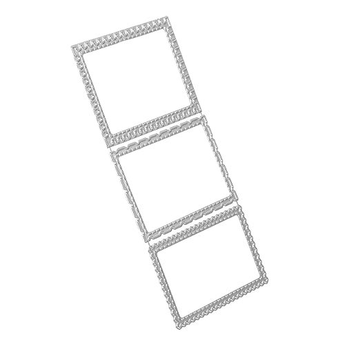 Homoyoyo DIY Carbonstahl Rechteck Rahmen Stanzform für Scrapbooking Prägen Langlebiges Metall Stanzwerkzeug Geeignet für DIY Bastelarbeiten Fotoalben und Grußkarten Gestaltung von Homoyoyo