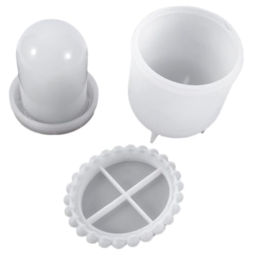 Homoyoyo DIY Dice Box Silikonform Teiliges Langlebige Kristall Epoxidharz Gießform Transparent Wiederverwendbar für Kreative Bastelprojekte und Würfelbecher Herstellung von Homoyoyo