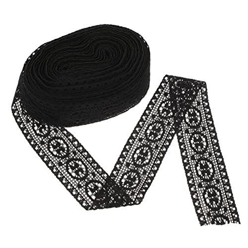 Homoyoyo DIY Elastisches Spitzenband für Hochzeitskleidung Schwarzes Deko Band für Nähprojekte für Unterwäsche Tischdecken und Romantische Dekorationen Homoyoyo DIY Elastisches Spitzenband für Hochzeitskleidung Schwarzes Deko Band für Nähprojekte für Unterwäsche Tischdecken und Romantische Dekorationen von Homoyoyo