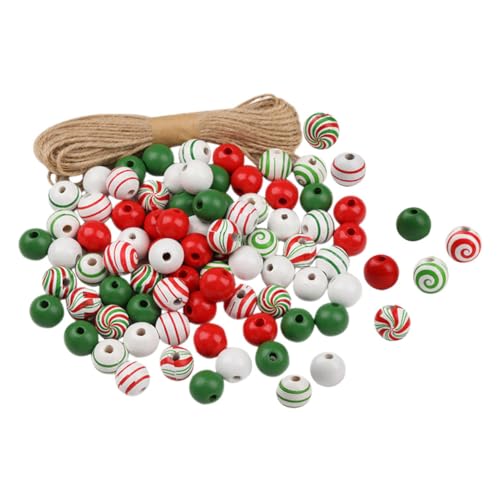 Homoyoyo DIY Holzperlen mit Hanfseil Weihnachts Holzperlen in Candy Farben Langlebige Spacer Beads für Girlanden Schlüsselanhänger und Wohnkultur Vielseitig für Bastelprojekte Homoyoyo DIY Holzperlen mit Hanfseil Weihnachts Holzperlen in Candy Farben Langlebige Spacer Beads für Girlanden Schlüsselanhänger und Wohnkultur Vielseitig für Bastelprojekte von Homoyoyo
