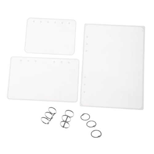Homoyoyo DIY Notebook Cover Silikonformen Set für Binderinge Flexible Wiederverwendbare Epoxidharz Gießform für Kreative Bastelprojekte Einfach zu Reinigen und Langlebig von Homoyoyo