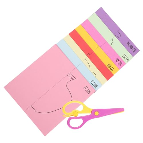 Homoyoyo DIY Papierschnitt mit Bunten Origami Faltblättern und Kindersicherer Schere Einfach zu Falten und Schneiden Geeignet für Kinderhandwerk Kindergarten und Partydekoration Homoyoyo DIY Papierschnitt mit Bunten Origami Faltblättern und Kindersicherer Schere Einfach zu Falten und Schneiden Geeignet für Kinderhandwerk Kindergarten und Partydekoration von Homoyoyo