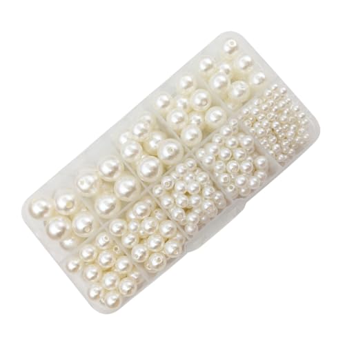 Homoyoyo DIY Perlperlen Weiße Perlen für Schmuckherstellung Einzigartige Abstandshalterperlen Handwerksmaterialien für Armbänder Homoyoyo DIY Perlperlen Weiße Perlen für Schmuckherstellung Einzigartige Abstandshalterperlen Handwerksmaterialien für Armbänder von Homoyoyo