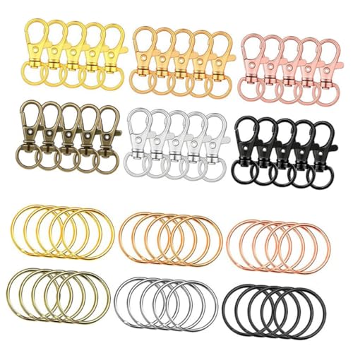 Homoyoyo DIY Schlüsselanhänger Teilig Bunte Drehbare Karabiner Verschlüsse für Taschenherstellung Robuste Lobster Clips Vielseitige Schmuck und Schlüsselring Verbindung für Handarbeit Homoyoyo DIY Schlüsselanhänger Teilig Bunte Drehbare Karabiner Verschlüsse für Taschenherstellung Robuste Lobster Clips Vielseitige Schmuck und Schlüsselring Verbindung für Handarbeit von Homoyoyo