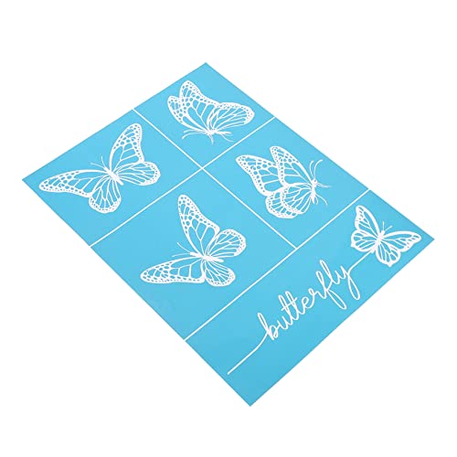 Homoyoyo DIY Siebdruck Schablonen Waschbare Selbstklebende Schablonen für Bastelprojekte und Transfers Vielseitig Einsetzbar für Dekoration Fotoalben und Grußkarten von Homoyoyo