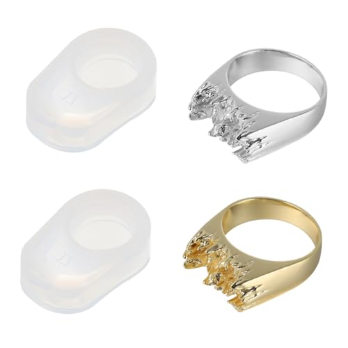Homoyoyo DIY Silikon Schmuckform Epoxidharz Ring Gießform Silber Gold für Kreative Schmuckherstellung Wiederverwendbar Ungiftig Einfach zu Reinigen Homoyoyo DIY Silikon Schmuckform Epoxidharz Ring Gießform Silber Gold für Kreative Schmuckherstellung Wiederverwendbar Ungiftig Einfach zu Reinigen von Homoyoyo