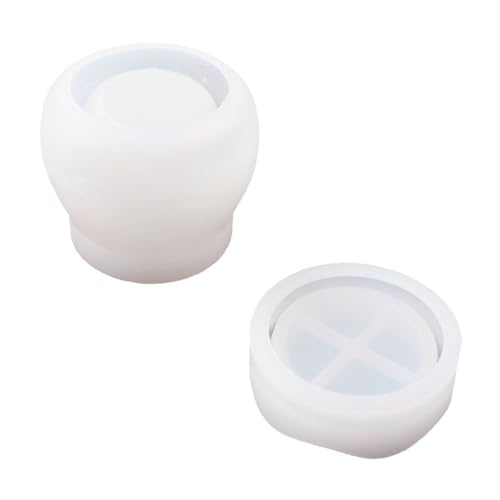 Homoyoyo DIY Silikonform für Kristall Epoxidharz Puddingbecher Aufbewahrungsbehälter mit Deckel Gießform für Schmuckaufbewahrung und Kreative Dekoration von Homoyoyo