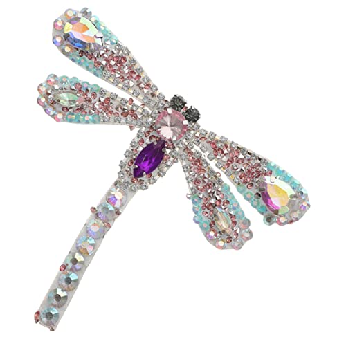 Homoyoyo DIY Strass Applikation Dragonfly Patch für Kleidung Dekorative Patch für Schuhe Hochzeiten und Bastelprojekte für Designs und Reparaturen von Homoyoyo