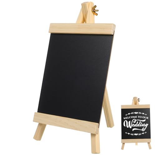 Homoyoyo Dekoration Für Die Tafel Mit Nachrichten Party Erste Message Board Tafel-staffelei-tischplatte Zeigen Kreidetafeln Für Tischplatten Schwarze Tischtafel Auf Ständer Mini Black Holz von Homoyoyo