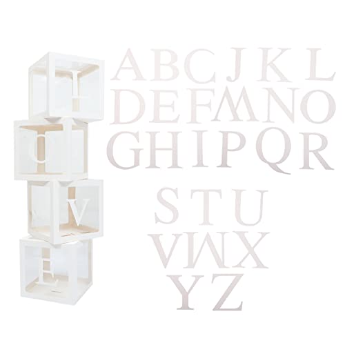 Homoyoyo Dekorative Ballonboxen für Romantische Anlässe Transparente Boxen mit Love und Buchstaben für Hochzeiten und Partys Homoyoyo Dekorative Ballonboxen für Romantische Anlässe Transparente Boxen mit Love und Buchstaben für Hochzeiten und Partys von Homoyoyo