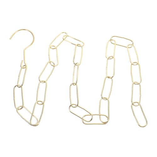Homoyoyo Dekorative Robuste Eisenkette mit Haken Ring Goldfarben für Bekleidungshänger Stabile Aufhängung Einfacher Einbau für Ladengeschäfte und Marktpräsentationen Homoyoyo Dekorative Robuste Eisenkette mit Haken Ring Goldfarben für Bekleidungshänger Stabile Aufhängung Einfacher Einbau für Ladengeschäfte und Marktpräsentationen von Homoyoyo