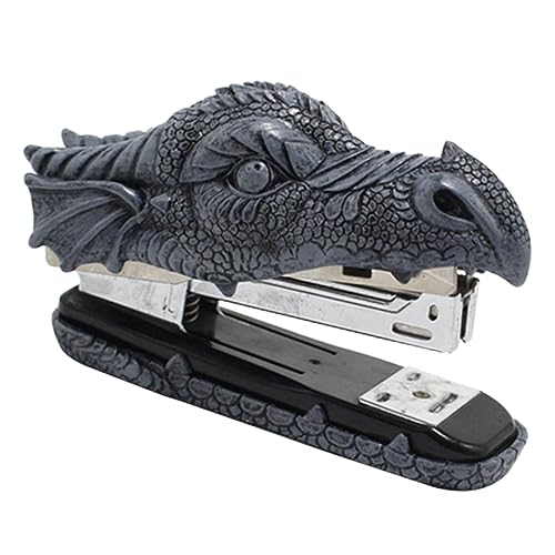 Homoyoyo Dekorativer Krokodil Hefter aus Resin und Kreativer Schreibtisch Organizer Robustes Büro und Schulzubehör Einzigartiges Tiermotiv Desktop Accessoire von Homoyoyo