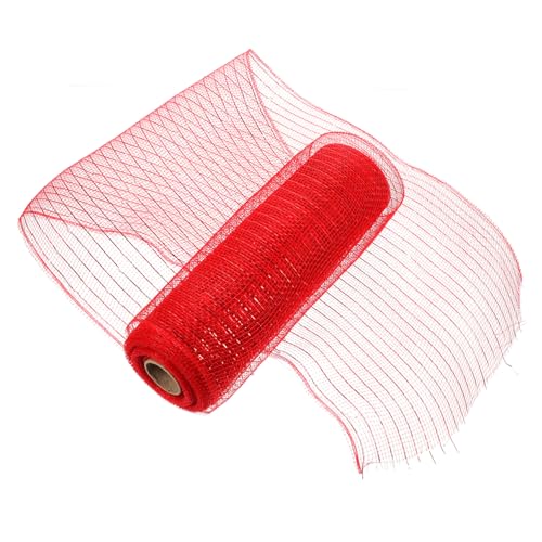 Homoyoyo Dekoratives Netzband aus Hochwertigem PP für Blumenkränze und Geschenkverpackungen Vielseitiges Bastelband in Rot für Feierlichkeiten Hochzeiten und DIY Blumendeko Homoyoyo Dekoratives Netzband aus Hochwertigem PP für Blumenkränze und Geschenkverpackungen Vielseitiges Bastelband in Rot für Feierlichkeiten Hochzeiten und DIY Blumendeko von Homoyoyo