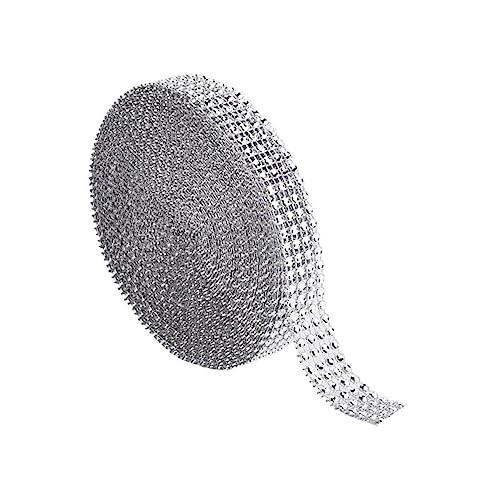 Homoyoyo Diamantband Für DIY Dekoration Breites Bling Mesh Roll Silber Für Bastelprojekte Und Partydesigns Funkelndes Strassband Für Anwendungen Homoyoyo Diamantband Für DIY Dekoration Breites Bling Mesh Roll Silber Für Bastelprojekte Und Partydesigns Funkelndes Strassband Für Anwendungen von Homoyoyo