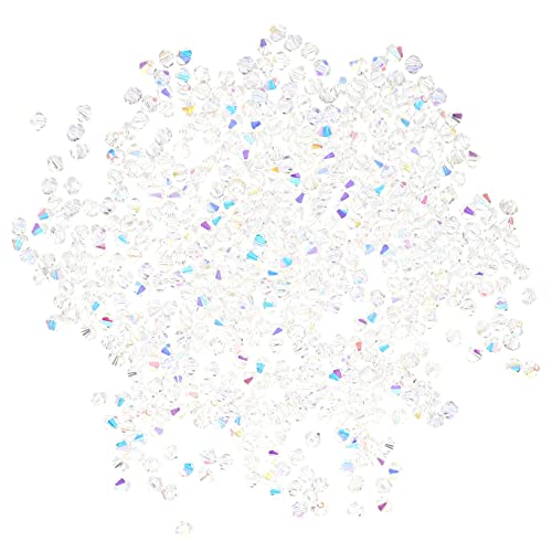 Homoyoyo Diamantförmige Perlen DIY Schmuckherstellung Spacer Beads für Armbänder und Anhänger Kristallklare Glasperlen für Basteln und Kreative Geschenke von Homoyoyo