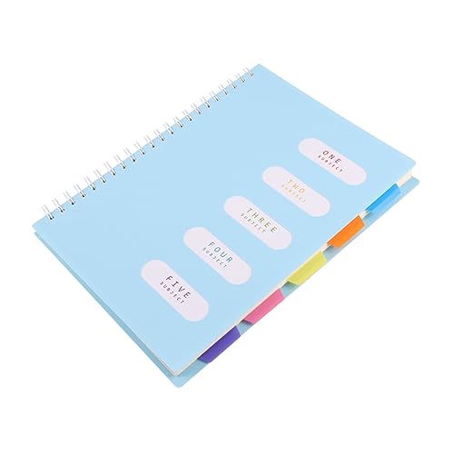 Homoyoyo Dickes Spiral Notizbuch mit Seitenklammer Glattes Schreibpapier Vielseitiges Studenten Notizheft für Tagebuch Wochenplan und Notizen Reisejournal von Homoyoyo