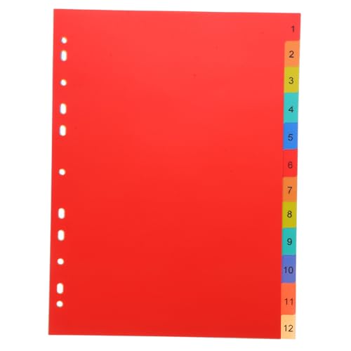 Homoyoyo Divider Farbigen Trennblättern und Beschriftungsetiketten für Notizbücher Ordner und Planer Langlebig und Vielseitig Einsetzbar von Homoyoyo