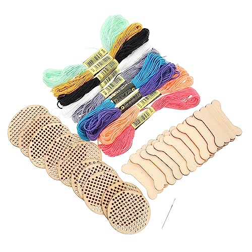 Homoyoyo Diy Holzstückchen für Kreuzstich Handgemachte Holzanhänger Teiliges mit Vorgebohrten Löchern für Kreative Bastelprojekte Homoyoyo Diy Holzstückchen für Kreuzstich Handgemachte Holzanhänger Teiliges mit Vorgebohrten Löchern für Kreative Bastelprojekte von Homoyoyo