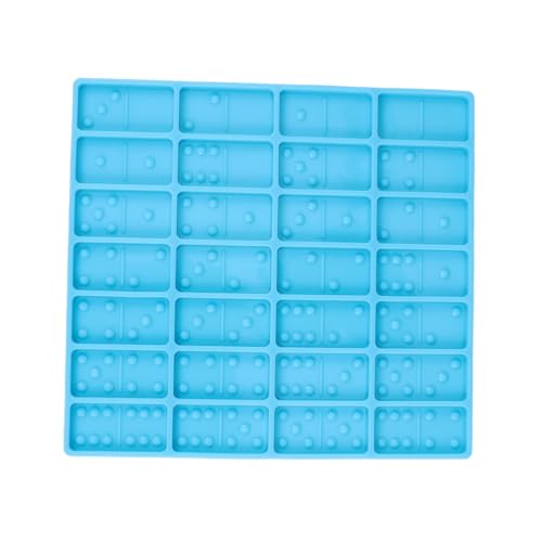 Homoyoyo Domino Silikonform für DIY Epoxidharz Basteln Wiederverwendbare Einfache Gießform aus Weichem Silikon Leicht zu Reinigen für Handgemachte Kristallkunst und Kreative Bastelprojekte von Homoyoyo