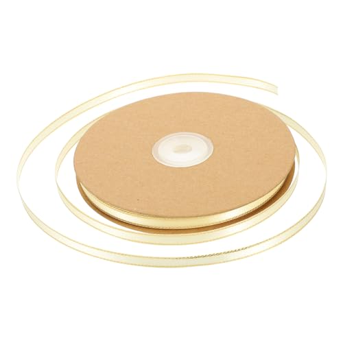 Homoyoyo Doppelseitiges Geschenkband mit Goldenen Kanten Satinband für Geschenkverpackung Basteln Reißfest Glatte Oberfläche für Geburtstage Partys Cremeweiß Homoyoyo Doppelseitiges Geschenkband mit Goldenen Kanten Satinband für Geschenkverpackung Basteln Reißfest Glatte Oberfläche für Geburtstage Partys Cremeweiß von Homoyoyo