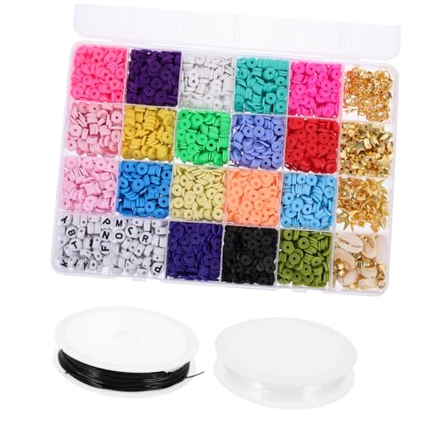 Homoyoyo Dünne Farbige Polymer Clay Spacer Beads Bohemia Lose Perlen für DIY Schmuckherstellung Armbänder Halsketten Kreative Bastelanhänger von Homoyoyo