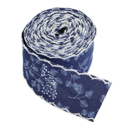 Homoyoyo Dunkelblaues Denimband Breit Robust für DIY Modeprojekte Kleidung Schuhe Haarschmuck Vielseitiges Spitzenband zum Nähen und Basteln Homoyoyo Dunkelblaues Denimband Breit Robust für DIY Modeprojekte Kleidung Schuhe Haarschmuck Vielseitiges Spitzenband zum Nähen und Basteln von Homoyoyo