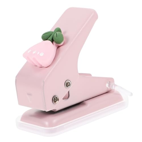 Homoyoyo Einzellocher Handstanzer mit Starker Durchdringungskraft Ergonomisch Kraftsparend für Bastelpapier Scrapbook DIY projekte Handlich für Büro und Bastelfreunde Tulpen design in von Homoyoyo