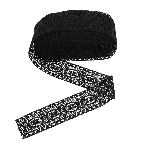 Homoyoyo Elastic Lace Trim Schwarz Dekoratives DIY Zubehör für Kleidung Unterwäsche Elastisches Spitzenband für Kreative Handarbeiten und Blumenarrangements von Homoyoyo