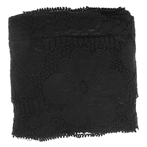 Homoyoyo Elastische Spitzenborte Breit Verschleißfeste DIY Spitzenbordüre für Kleidung Vielseitiges Nähzubehör Handgemachte Dekoration Schwarz Homoyoyo Elastische Spitzenborte Breit Verschleißfeste DIY Spitzenbordüre für Kleidung Vielseitiges Nähzubehör Handgemachte Dekoration Schwarz von Homoyoyo