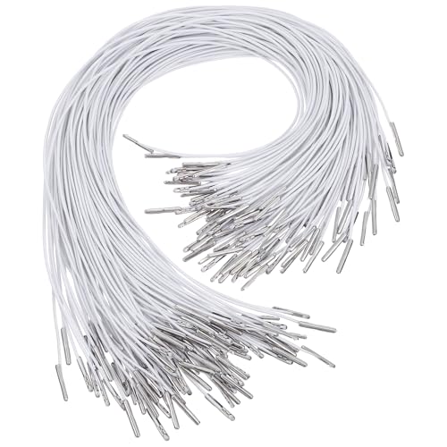 Homoyoyo Elastische Widerhakenschnüre mit Metallenden, Stretchband, Kordel, Verschluss für Mütze, Kinn, Kordel für Party, DIY, Hut, elastische Menüs, Abzeichen, Schilder, 29 x 0,04 x 0,04 cm, 100 Homoyoyo Elastische Widerhakenschnüre mit Metallenden, Stretchband, Kordel, Verschluss für Mütze, Kinn, Kordel für Party, DIY, Hut, elastische Menüs, Abzeichen, Schilder, 29 x 0,04 x 0,04 cm, 100 von Homoyoyo