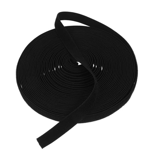 Homoyoyo Elastisches Nylon Klettband Schwarz Yards für DIY Projekte Hohe Elastizität Vielseitig Einsetzbar Zuverlässige Befestigungslösung für Handwerk und Reparaturen von Homoyoyo