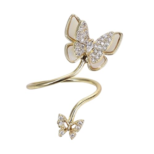 Homoyoyo Eleganter Goldfarbener Damen Nagelring mit Schmetterlingsdesign Kreative Fingerdekoration aus Langlebigem Material Modisches Nail Art Accessoire für Nail Art Homoyoyo Eleganter Goldfarbener Damen Nagelring mit Schmetterlingsdesign Kreative Fingerdekoration aus Langlebigem Material Modisches Nail Art Accessoire für Nail Art von Homoyoyo