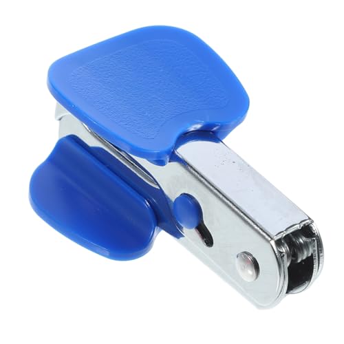 Homoyoyo Ergonomischer Handgehaltener Heftklammernentferner Blau Praktisches Büro Klassenzimmer tool Sanftes Entfernen von Klammern für Lehrer Familie und Arbeitsplatz Robust Gestaltet von Homoyoyo