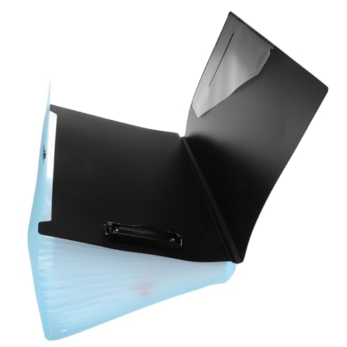 Homoyoyo Erweiterbarer Fächermappe Dokumentenmappe mit Fächern Organizer für Büro und Schule Leichter Desktop File Folder Organizer Praktischer Accordion File Folder in Blau von Homoyoyo