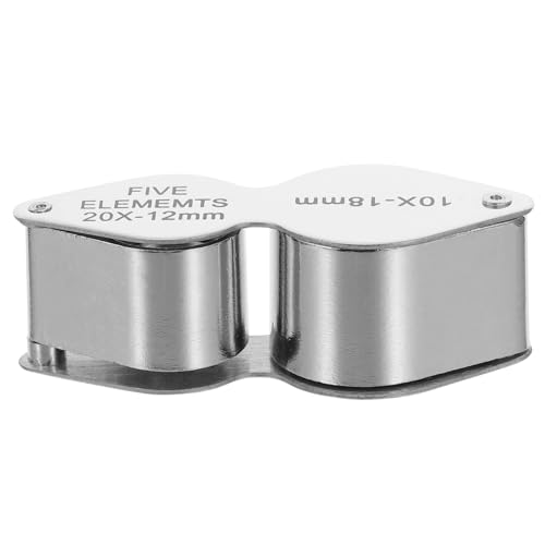 Homoyoyo Faltbare Taschenlupe mit Dualen Vergrößerungslinsen für Schmuck Edelsteine Münzen Robuste Metallkonstruktion für Sammler und Hobbyisten Homoyoyo Faltbare Taschenlupe mit Dualen Vergrößerungslinsen für Schmuck Edelsteine Münzen Robuste Metallkonstruktion für Sammler und Hobbyisten von Homoyoyo