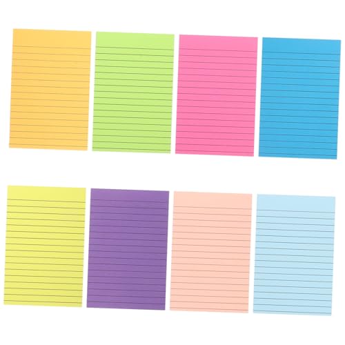 Homoyoyo Farben Liniertes Haftnotizen Selbstklebende Notizblöcke für Büro Schule und Zuhause Praktische Erinnerungssticker Bunte Bürobedarf Schreibwaren Homoyoyo Farben Liniertes Haftnotizen Selbstklebende Notizblöcke für Büro Schule und Zuhause Praktische Erinnerungssticker Bunte Bürobedarf Schreibwaren von Homoyoyo