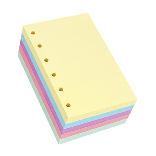 Homoyoyo Farbig Liniertes Lose Nachfüllpapier für Ringordner Dickes Strapazierfähiges Papier Geeignet für Planer Buntes Wiederbefüllbares Notizbuch Zubehör Homoyoyo Farbig Liniertes Lose Nachfüllpapier für Ringordner Dickes Strapazierfähiges Papier Geeignet für Planer Buntes Wiederbefüllbares Notizbuch Zubehör von Homoyoyo