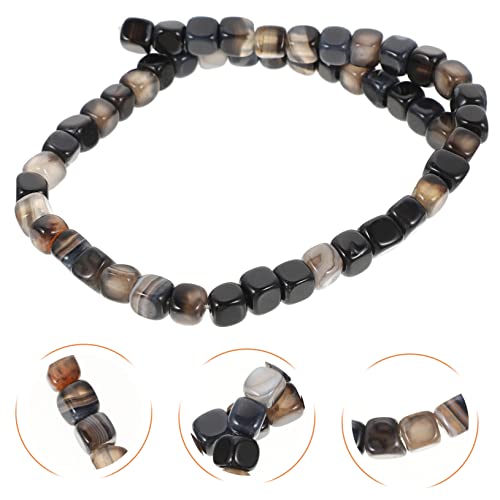 Homoyoyo Farbige Würfelperlen mit Abgerundeten Kanten Transparente Edelstein Perlen für Halsketten DIY Schmuck Bastelperlen für Armband und Handwerksgestaltung von Homoyoyo