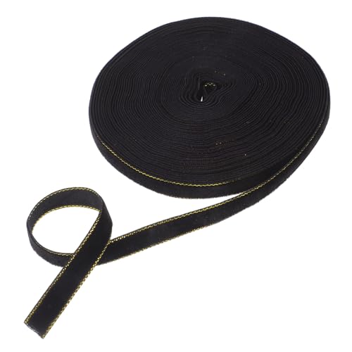 Homoyoyo Feines Samtband mit Goldener Kante Weiches Luxuriöses Geschenkband für Hochzeit Dekoration DIY Schleifen Basteln und Blumenarrangements von Homoyoyo
