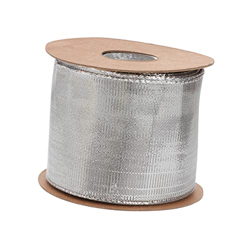 Homoyoyo Festliches Geschenkband Metallseide Silber Dekorationsband für Geburtstagsgeschenke und Bastelprojekte Homoyoyo Festliches Geschenkband Metallseide Silber Dekorationsband für Geburtstagsgeschenke und Bastelprojekte von Homoyoyo