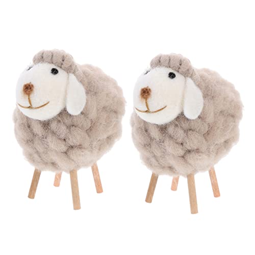 Homoyoyo Filz Schaf Figur Deko – 2 Stücke Süße Schafe Aus Filz Mit Wolle - Ideale Tischdeko Und Weihnachtsornamente Für Wohnzimmer Und Kinderzimmer - Dekorative Holzfiguren Für Homoyoyo Filz Schaf Figur Deko – 2 Stücke Süße Schafe Aus Filz Mit Wolle - Ideale Tischdeko Und Weihnachtsornamente Für Wohnzimmer Und Kinderzimmer - Dekorative Holzfiguren Für von Homoyoyo