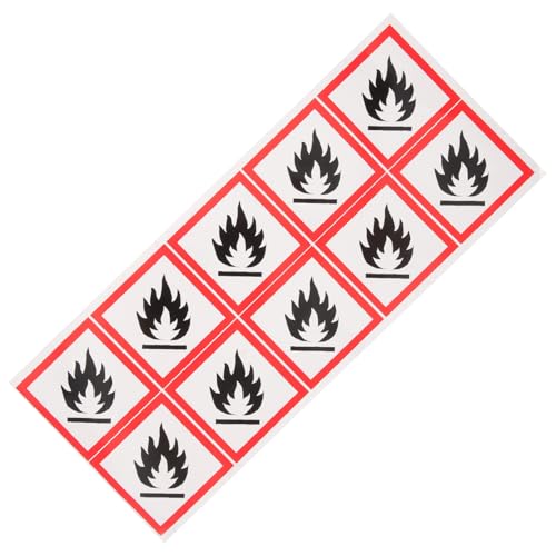 Homoyoyo Flammschutz aufkleber Selbstklebend PVC Leicht Anzubringen Warnhinweis Leicht Verständlich für Haus Büro Sicherheitszeichen Gefahrstoff Homoyoyo Flammschutz aufkleber Selbstklebend PVC Leicht Anzubringen Warnhinweis Leicht Verständlich für Haus Büro Sicherheitszeichen Gefahrstoff von Homoyoyo