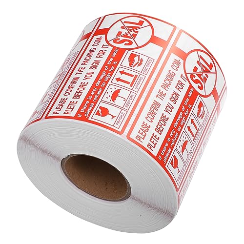Homoyoyo Fragile Aufkleber Selbstklebende Warnetiketten für Verpackungen Handle With Care Labels für Sicheren Versand Homoyoyo Fragile Aufkleber Selbstklebende Warnetiketten für Verpackungen Handle With Care Labels für Sicheren Versand von Homoyoyo